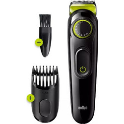 Braun Beard Trimmer 3 Επαναφορτιζόμενo Σετ Κουρευτικής Μηχανής BT3221