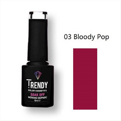 Trendy Soak Off 03 Bloody Pop Ημιμόνιμο Βερνίκι Νυχιών 6ml