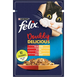 Purina Felix Doubly Delicious with Beef & Poultry in Jelly 85gr