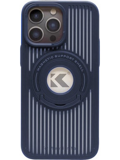 Θήκη Magnetic Support Shell Case για Apple Iphone 12 Pro Max - Μπλε