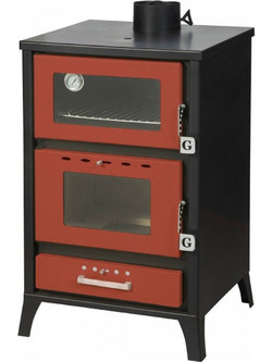 Gekas Metal MG 500 Red Ξυλόσομπα με Φούρνο