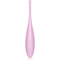 Satisfyer Twirling Joy Clit Tip Κλειτοριδικός Δονητής για Ζευγάρια με App Control Ροζ