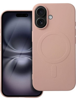 Is Tpu Silicone Mag Iphone 16 (Big HOLE) Pink Backcover - (SILMAGIP16P)
