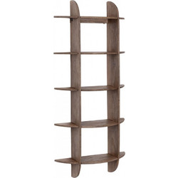 Bizzotto Westwood Ραφιέρα 5 Θέσεων Ξύλινη Mango Καφέ Rustic 70x22x160