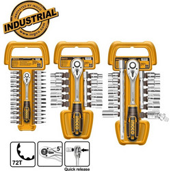 INGCO Κλειδιά Άλλεν +Μπίλλιας+Torx Σετ 27 τεμ. (HHKSET0271)