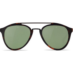 Vuarnet VL1603 0004 Ανδρικά Γυαλιά Ηλίου Aviator Κοκάλινα Καφέ με Πράσινο Polarized Φακό