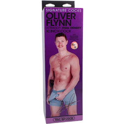 Doc Johnson Signature Cocks Vac-U-Lock Oliver Flynn Ρεαλιστικό Dildo με Βεντούζα & Όρχεις 25cm Vanilla