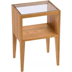 Κομοδίνο AH-MU24176 48x35x60cm Natural-Clear