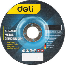 DELI δίσκος λείανσης μετάλλου DH-MGP115-E1, 115mm, 12000rpm, 5τμχ DH-MGP115-E1