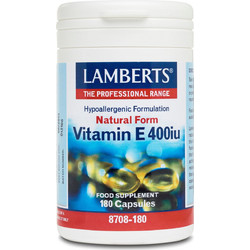 Lamberts Natural Form Vitamin E 400iu 180 Κάψουλες