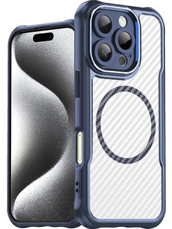 Leading Series MagSafe Silicone Case for iPhone 16 Pro - Blue