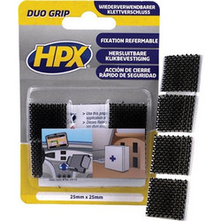 HPX DUO GRIP ΜΑΥΡΟ PADS 25 mm x 25 mm 100000122