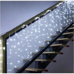 Aigostar 100LED 3m (5m*0.4m) Χριστουγεννιάτικα Λαμπάκια LED σε Βροχή Ψυχρά Λευκά 3m