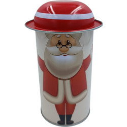 Μεταλλικό κουτάκι καπέλο - Santa κόκκινο γυαλιά