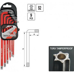 YATO YT-0563 ΚΛΕΙΔΙΑ TORX ΣΕΤ S2 9ΤΕΜ EXTRA LONG