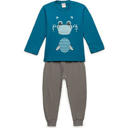 Πυζάμα αγοριών baby Minerva HIPPO 62125 Πετρόλ 5207395005800