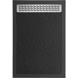 Ντουζιέρα παραλληλόγραμμη Sparke Cload Black 90x160x4cm