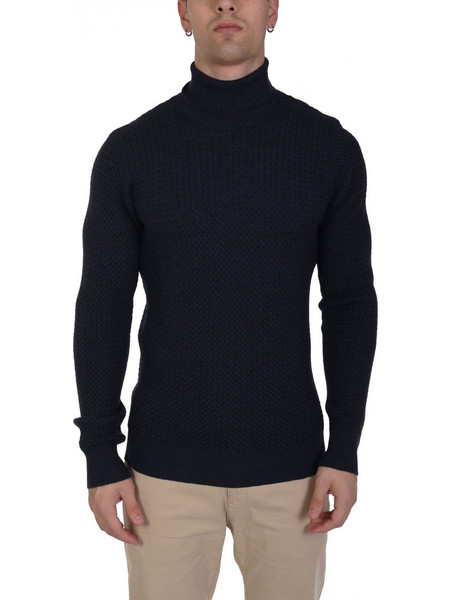 GRAN SASSO ΠΛΕΚΤΟ TURTLE NECK ΜΠΛΕ