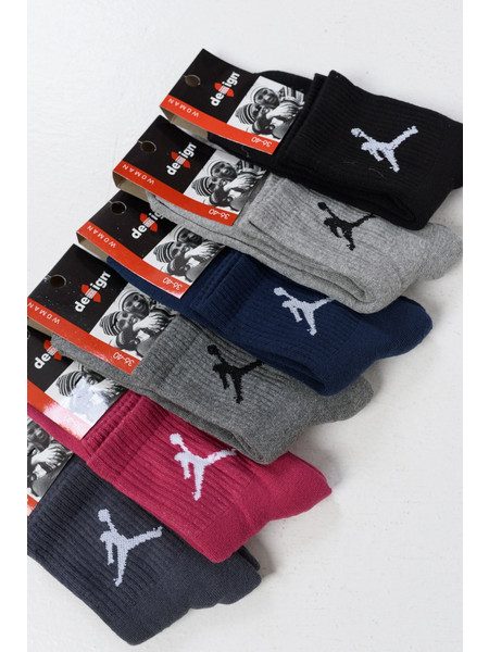 Design Socks Ημίκοντες μπουρνουζέ 6 PACK 8020026 - MULTICOLOR