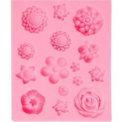Καλούπι Σιλικόνης Craftistico 10x8x1,7cm Flowers JSF96000