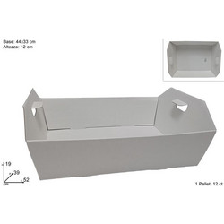 Καλάθι Χάρτινο 44x33x19cm Χρώμα Λευκό