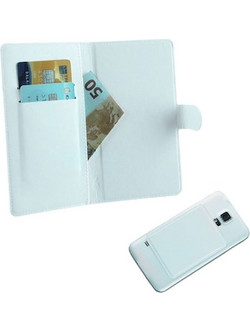 Θήκη Volte-Tel Leather Line Book 3m Magnet έως 5.1 - Λευκό