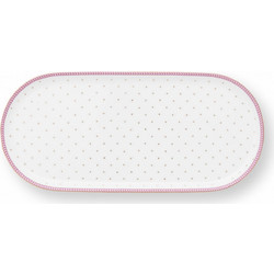 PIP STUDIO - ΠΟΡΣΕΛΑΝΙΝΗ ΜΑΚΡΟΣΤΕΝΗ ΠΙΑΤΕΛΑ JOLIE PINK 25cm X 12cm