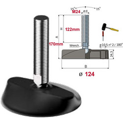 TeCom 45/7148 Γαλβανιζέ πέλμα βάσης O124 M24