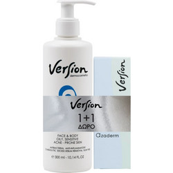 Version Azaderm Cleanser 200ml + Cream 30ml