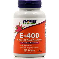 Now Foods Vitamin E-400 D-Alpha with Mixed Tocopherols 100 Μαλακές Κάψουλες