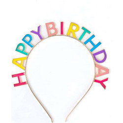 Great Pretenders Στέκα Μαλλιών Πολύχρωμη Happy Birthday