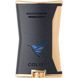 COLIBRI - Slim Black & Gold Μονός Jet Αναπτήρας (LI225T3)