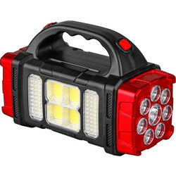 Φακός Ηλιακός Γίγας COB/LED Επαναφορτιζόμενος USB Φορητός με Χειρολαβή &amp 4 Λειτουργίες 20x8.5x12cm