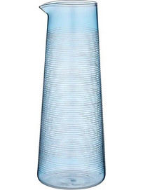 Ladelle Κανάτα Γαλάζια Linear Γυάλινη 1650ml