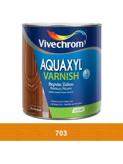 Vivechrom Aquaxyl 703 Βερνίκι Εμποτισμού Ξύλου Έτοιμο προς Χρήση Satin Όρεγκον 0.75lt