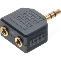Αντάπτορας 3.5mm Male σε 2 X 3.5mm Female - OEM - Black