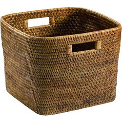 Καλάθι Τετράγωνο Καφέ Rattan Cali (29x29x23 cm)
