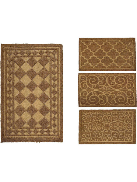 Χαλί Περίτεχνο Καφέ 45x75cm Σε 4 Σχέδια