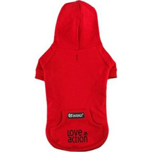 Pet Interest Cotton Hoodie XS Red
