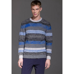 Πουλόβερ Πλεκτό DISTRETTO12 Wien Royal Blue