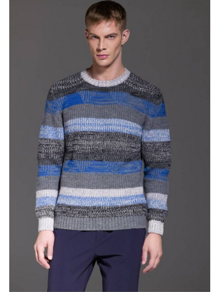 Πουλόβερ Πλεκτό DISTRETTO12 Wien Royal Blue