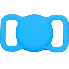 Θήκη σιλικόνης για AirTag για pet collars Light Blue
