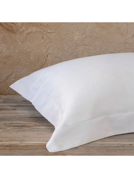 Μαξιλαροθήκες Superior Σετ 2τεμ. Oxford Cotton-Satin 52x72εκ. White