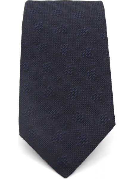 BOSS ΓΡΑΒΑΤΑ C-TIE 7.5 CM-251 ΡΙΓΕ ΣΚΟΥΡΟ ΜΠΛΕ