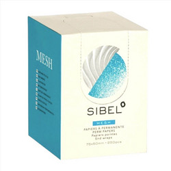 Χαρτάκια Περμανάντ Sibel Mesh End Wraps 75x50mm 250pcs