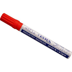 Μαρκαδόρος ανεξίτηλος κόκκινος Lyra 2-4mm L4040017