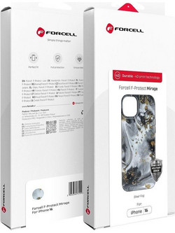 FORCELL F-Protect Mirage, Military Drop-Tested Case Compatible With Magsafe For Iphone 15 Silver fog