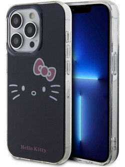 Hello Kitty IML Kitty Face - θήκη για Apple iPhone 14 Pro - Μαύρο