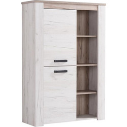 ΒΙΤΡΙΝΑ Kent POP Ν GREY OAK-WHITE OAK 99x36x146εκ knt 11008836