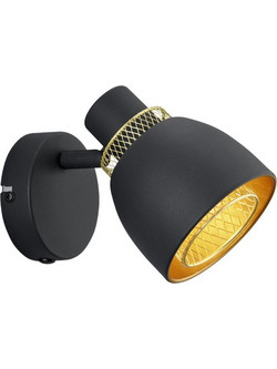 Φωτιστικό Σαλονιού Σποτ Punch 1xE14 Max 10W IP20 Μέταλλο Μαύρο Ματ